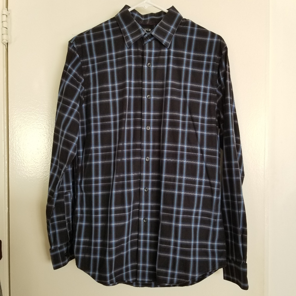 5/$8 Men's Apt 9 Plaid Buttondown Dress Shirt S